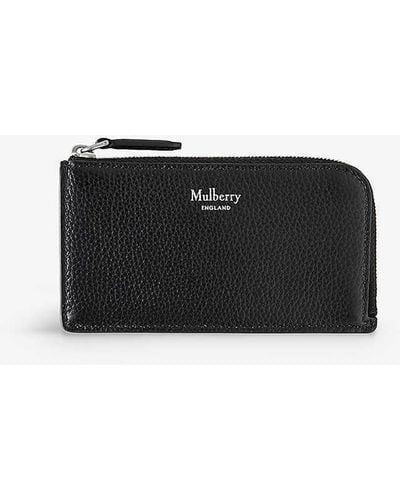 Mulberry Continental Small Grained-leather Wallet - Black