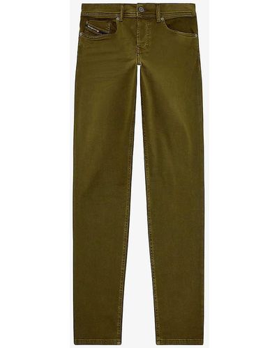 DIESEL 2023 D-finitive Regular-fit Stretch-cotton Jeans - Green