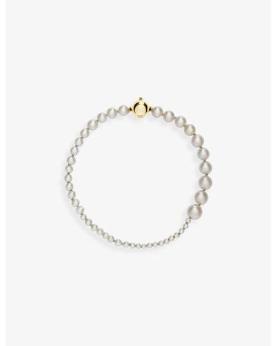 Sophie Bille Brahe peggy Petite 14ct Yellow Gold And Freshwater Pearl Bracelet - Multicolour