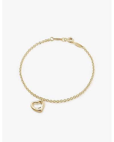 Tiffany & Co. Elsa Peretti® Open Heart 18ct Gold Bracelet - Metallic