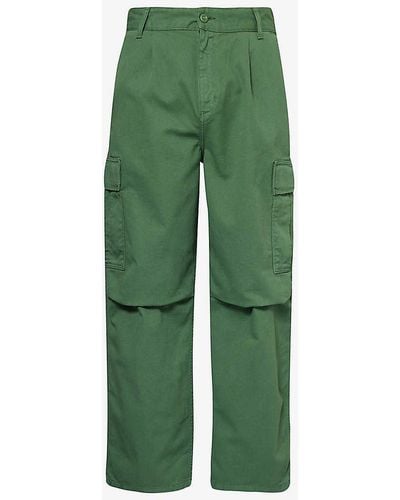 Carhartt Cole Patch-pocket Relaxed-fit Cotton Cargo Trousers - Green