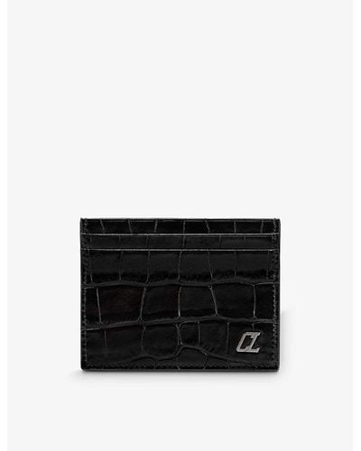 Christian Louboutin Kios Leather Card Holder - Black