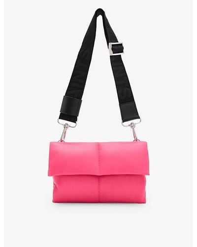 AllSaints Ezra Leather Cross-body Bag - Pink
