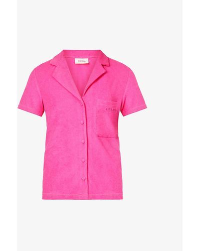 Myra Swim Kei Relaxed-fit Woven Shirt - Pink