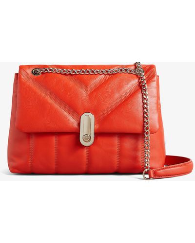 Ted Baker Ayahlin Quilted Leather Cross-body Bag - Red