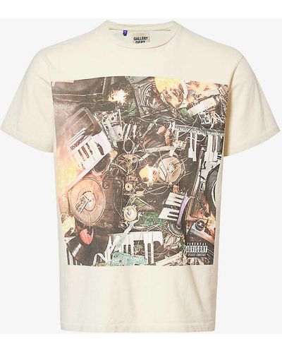 GALLERY DEPT. Misery Graphic-print Cotton-jersey T-shirt - White