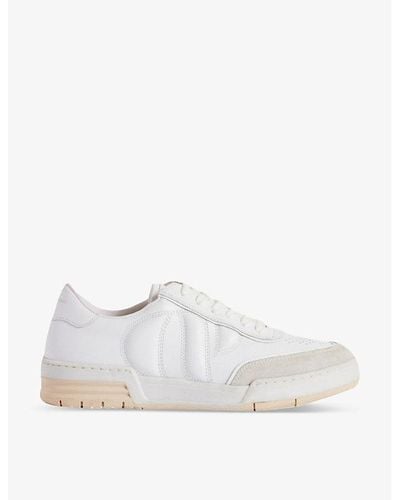 Claudie Pierlot Arcade Leather Low-top Sneakers - White