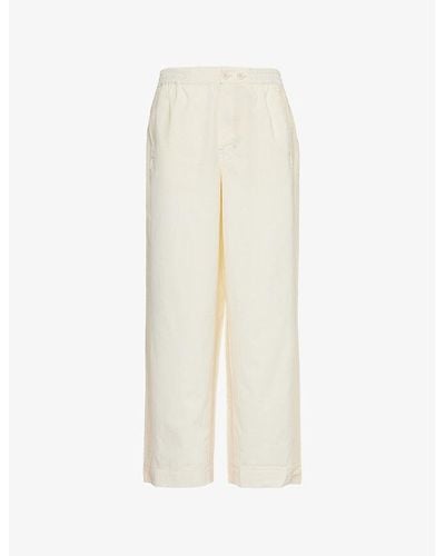Hay Duo Relaxed-fit Mid-rise Pyjama Trousers - White
