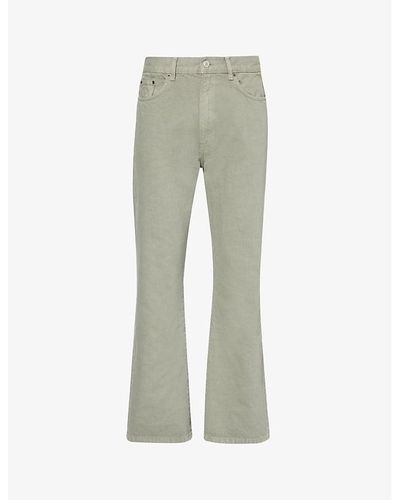 Jeanerica Vega Mid-rise Straight-leg Recycled Denim-blend Jeans - Grey