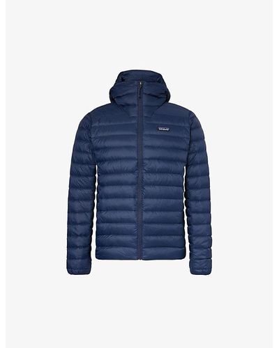 Patagonia New Vy Padded Recycled Shell-down Hooded Jacket - Blue