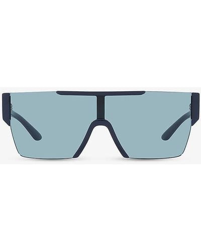 Burberry Be4291 Aviator-frame Tinted Nylon Sunglasses - Blue