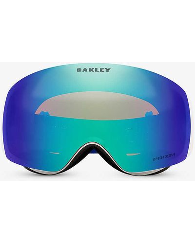 Oakley Oo7064 Flight Deck M Rectangle-frame Acetate Prizm Ski goggles - Blue