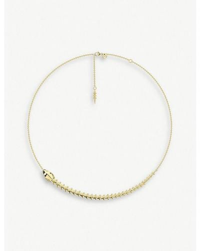 Shaun Leane Serpent Trace Yellow Gold-plated Vermeil Sterling Silver Necklace - White