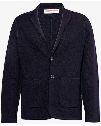 Orlebar Brown Rainer Single-breasted Relaxed-fit Wool Blazer - Blue