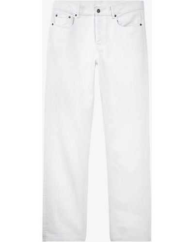 The Kooples Straight-cut Mid-rise Denim Jeans - White