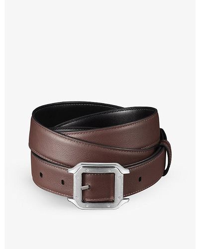 Cartier Santos De Leather Belt - Brown