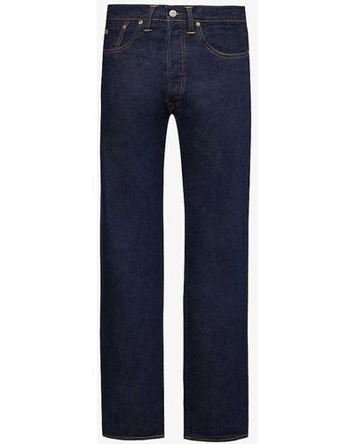 RRL Straight-leg Mid-rise Regular-fit Jeans - Blue