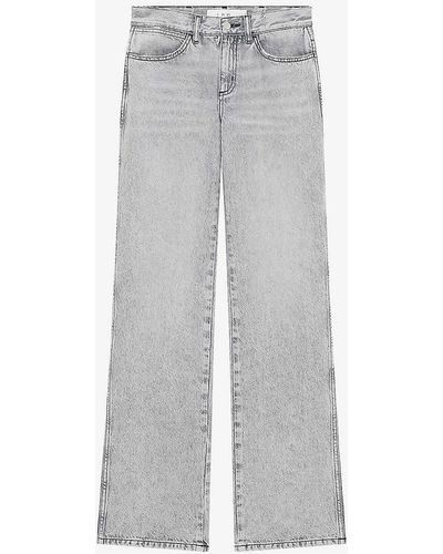 IRO Barni Slim-leg High-rise Jeans - Grey