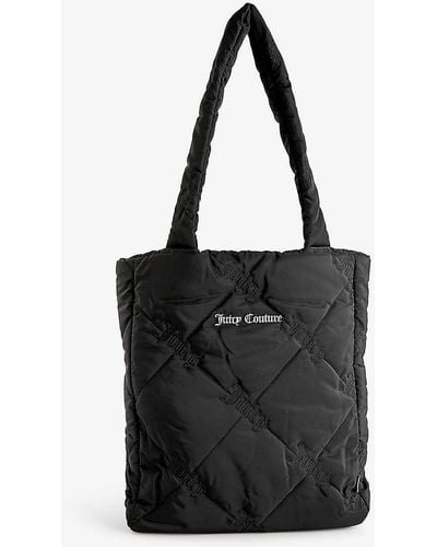 Juicy Couture Villette Quilted Recycled-nylon Tote Bag - Black