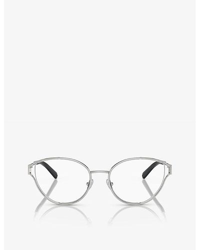 Tiffany & Co. Tf1157b Oval-frame Metal Optical Glasses - White