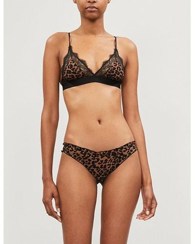 Love Stories Love Lace Stretch-jersey And Lace Bralette - Multicolor