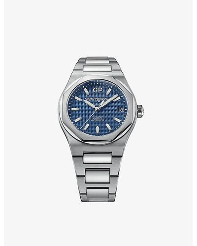 Girard-Perregaux 81010-11-431-11a Laureato Stainless-steel Automatic Watch - Blue