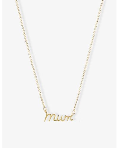 The Alkemistry Mum 18ct Yellow-gold Necklace - White