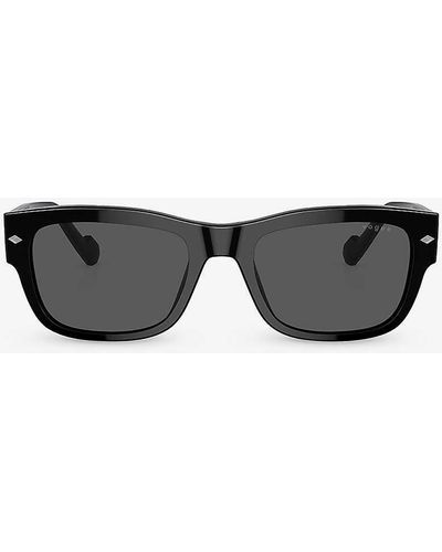 Vogue Vo5530s Pillow-frame Acetate Sunglasses - Black