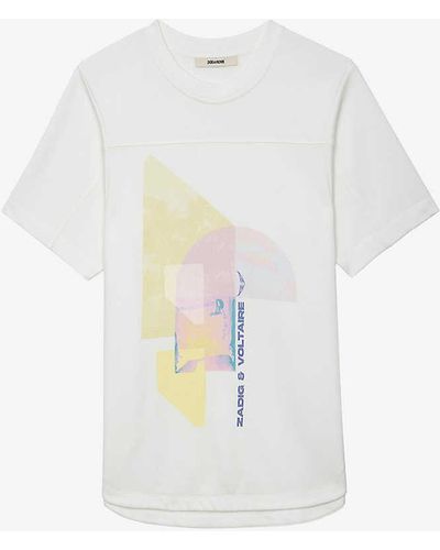 Zadig & Voltaire Graphic-print Short-sleeve Cotton T-shirt - White