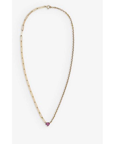 Yvonne Léon Maxi Collier 18ct Yellow-gold And Spinel Necklace - White