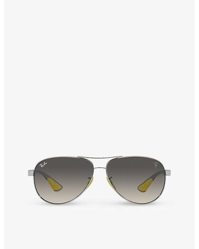 Ray-Ban Rb8331m Scuderia Ferrari Metal Sunglasses - Metallic