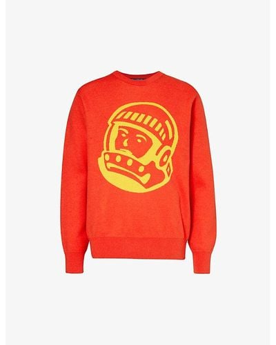 BBCICECREAM Astro Crewneck Cotton And Wool-blend Sweater - Red
