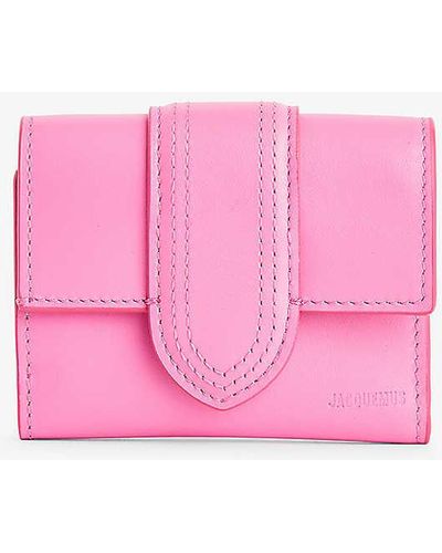 Jacquemus Le Compact Bambino Leather Wallet - Pink