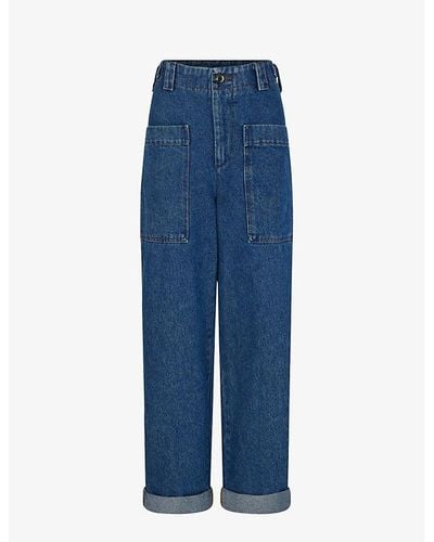 Soeur Thabor Straight-leg Mid-rise Jeans - Blue