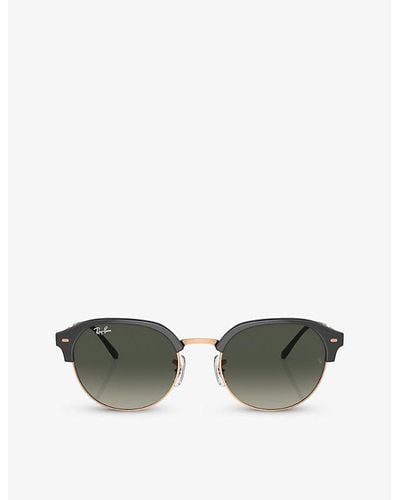 Ray-Ban Rb4429 Irregular-frame Crystal Sunglasses - Green