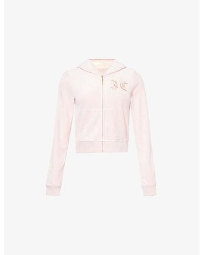 Juicy Couture Renaissance Relaxed-fit Velour Hoody - Pink