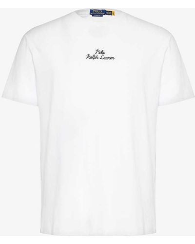 Polo Ralph Lauren Logo-print Short-sleeve Cotton-jersey T-shirt X - White