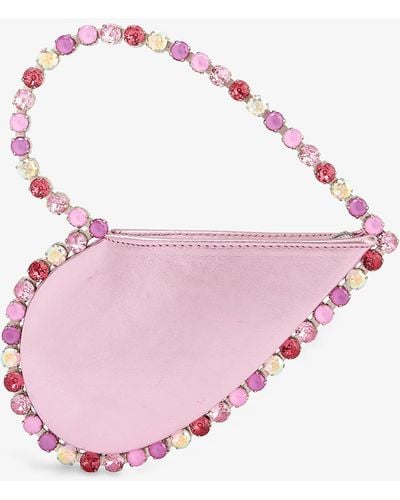L'ALINGI Heart Satin Clutch Bag - Pink