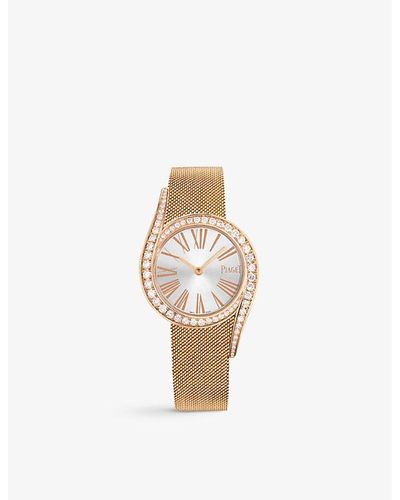 Piaget G0a42213 Limelight Gala 18ct Rose-gold And 0.92ct Round-cut Diamond Quartz Movement - White