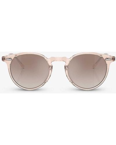 Oliver Peoples Ov5529su N.02 Sun Phantos-frame Acetate Sunglasses - Pink