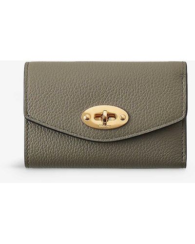 Mulberry Darley Grained-leather Wallet - Grey