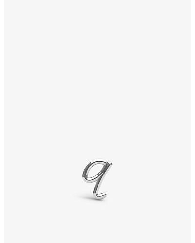 The Alkemistry 18kt White Gold Love Letters S Initial Ring
