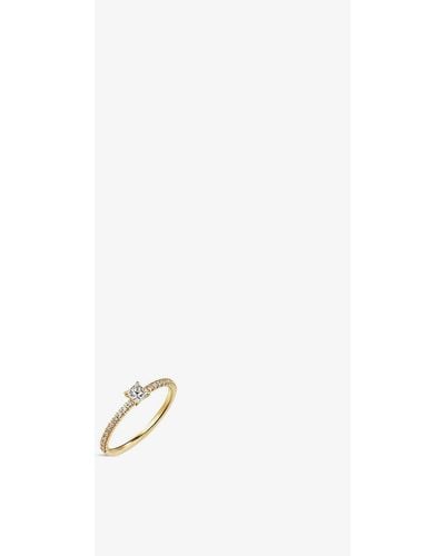 Cartier Étincelle De 18ct Yellow-gold And Brilliant-cut Diamond Ring - White