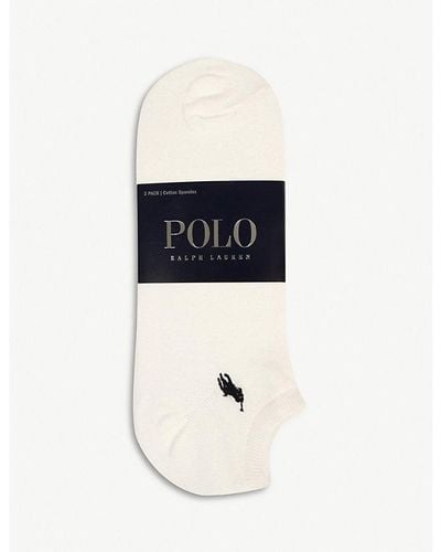 Polo Ralph Lauren Pack Of Three Sneaker Socks - Black
