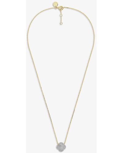 The Alkemistry Morganne Bello Chance Clover 0.284 Diamonds 18ct Yellow-gold Necklace - White