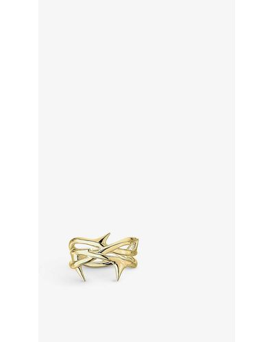 Shaun Leane Rose Thorn Yellow Gold-plated Vermeil Sterling-silver Ring - Metallic