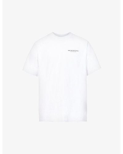 MKI Miyuki-Zoku Design Studio Brand-print Organic-cotton Jersey T-shirt X - White