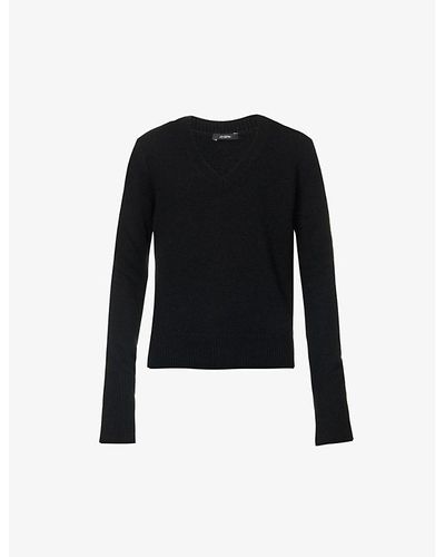 JOSEPH V-neck Cashmere Sweater - Black