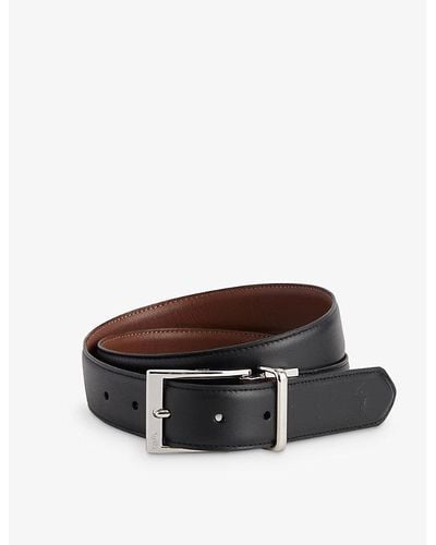 Polo Ralph Lauren Square-buckle Leather Belt - Multicolor