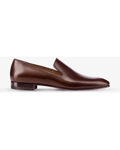 Christian Louboutin Dandelion Leather Loafers 1 - Brown